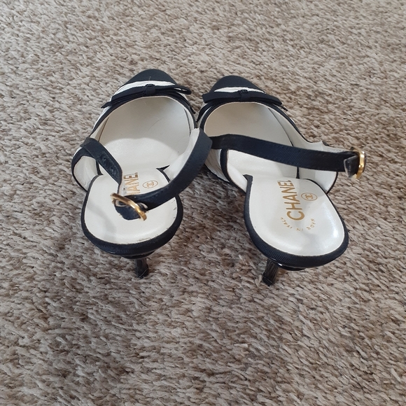 Authentic Chanel escarpins slingback shoes - Picture 5 of 13